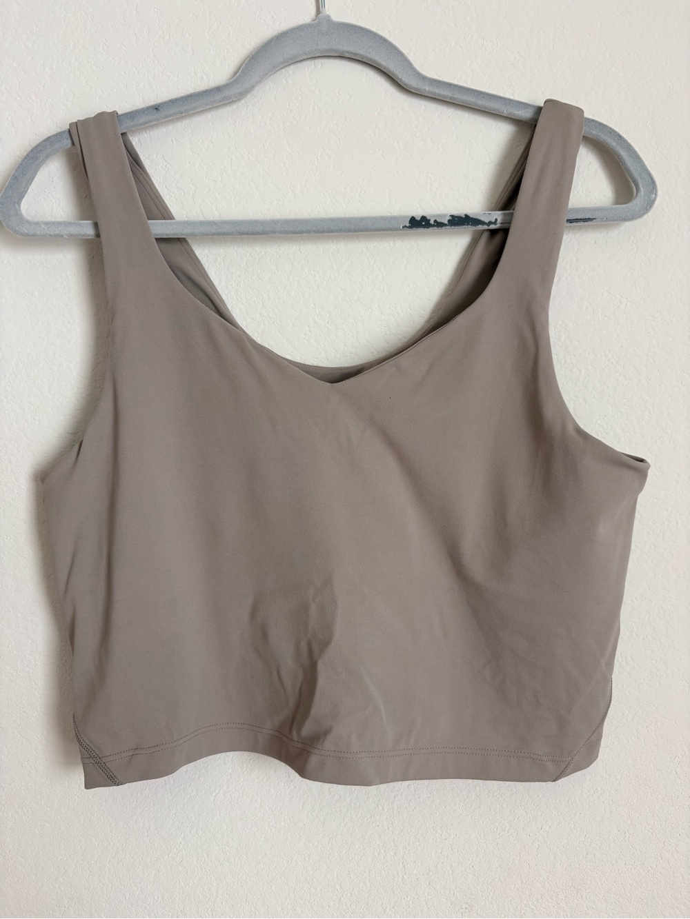 Quince Gray Crop Tank Top size XL